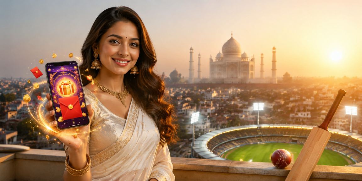 Female cricket fan placing bets in Agra