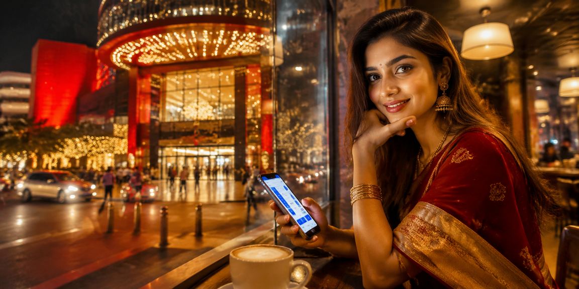 Financial transactions on mobile in Delhi nightlife