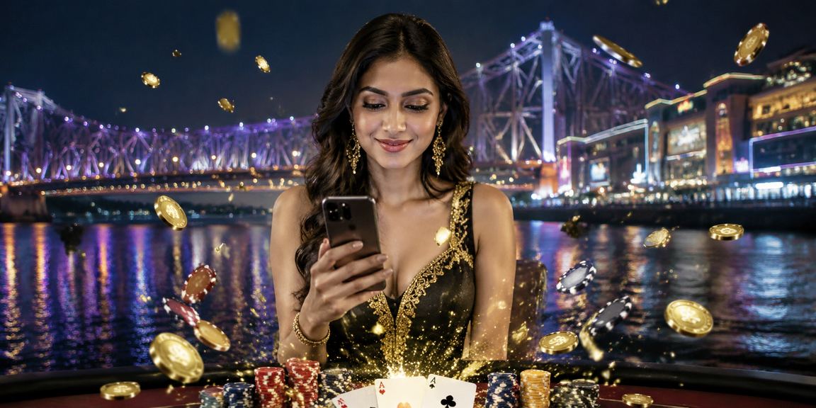 Neon poker game in Kolkata casino scene